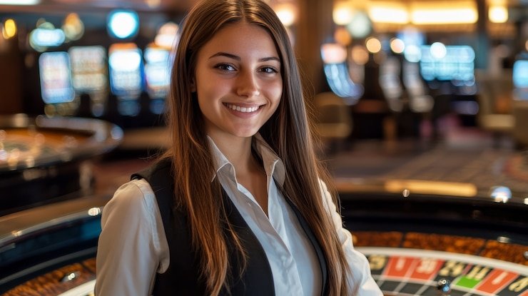 Gambar ilustrasi pengguna menikmati permainan live casino dengan perangkat mobile